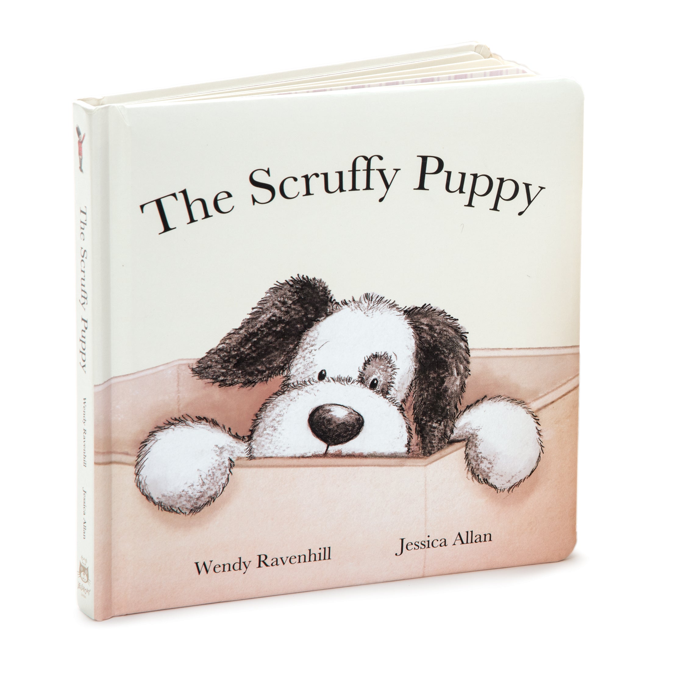 THE SCRUFFY PUPPY BOOK by JELLYCAT
