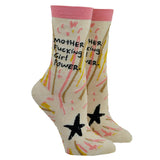 MOTHERFUCKING GIRL POWER W-CREW SOCKS by BLUE Q