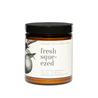 9 oz fresh squeezed candle brown jar white label black lid on white background