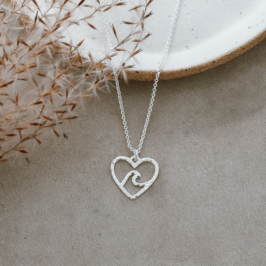 SILVER BEACH LOVER NECKLACE by GLEE JEWELRY