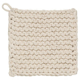 CHUNKY KNIT POTHOLDER in CREAM