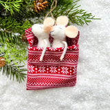 MICE SNUGGLED IN BED ORNAMENT