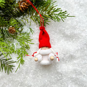 WHITE COZY LITTLE ONE ORNAMENT