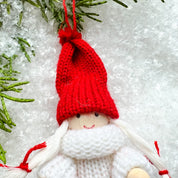 WHITE COZY LITTLE ONE ORNAMENT