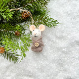 MOUSE IN BLANKET ORNAMENT