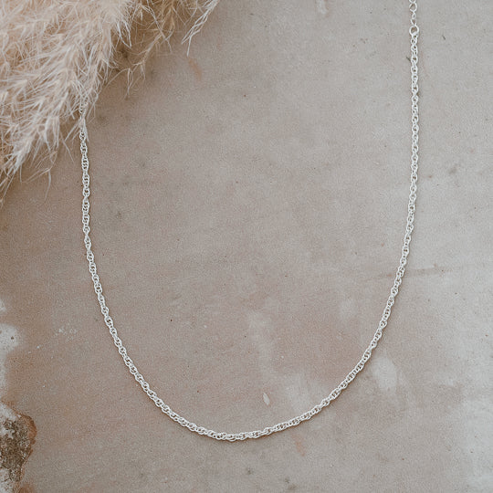 SILVER LOLA LAYERING CHAIN by GLEE JEWELRY