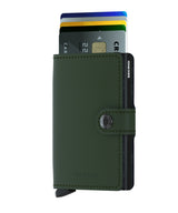 MATTE GREEN BLACK MINIWALLET by SECRID