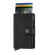 MINIWALLET in CRISPLE BLACK by SECRID