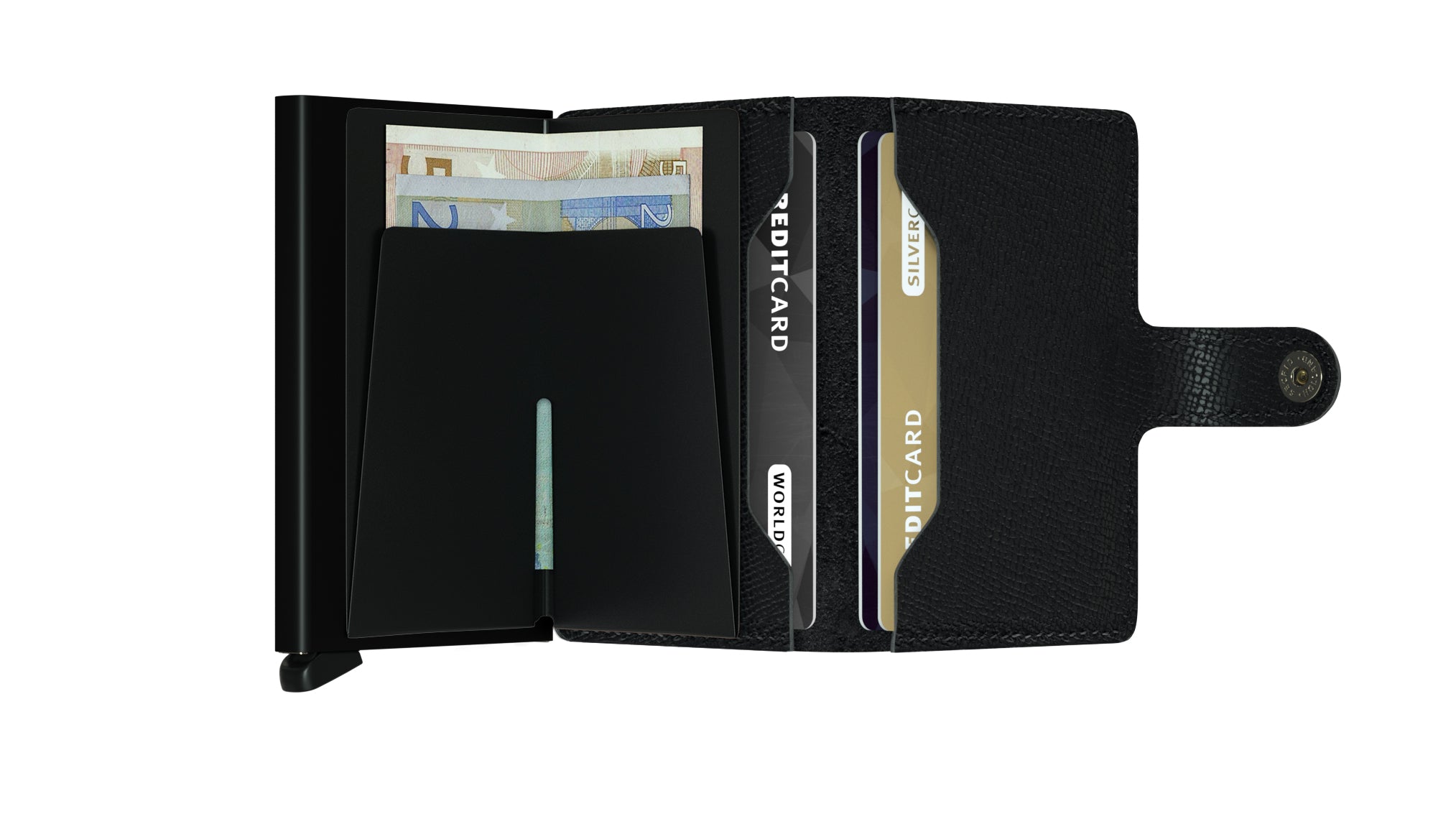 CRISPLE BLACK MINIWALLET by SECRID