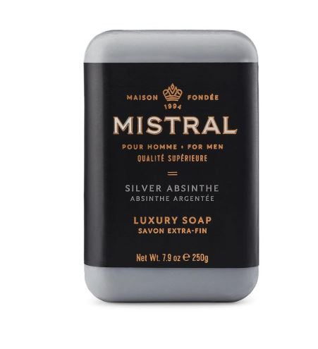 SILVER ABSINTH  BAR SOAP by MISTRAL FOR MEN