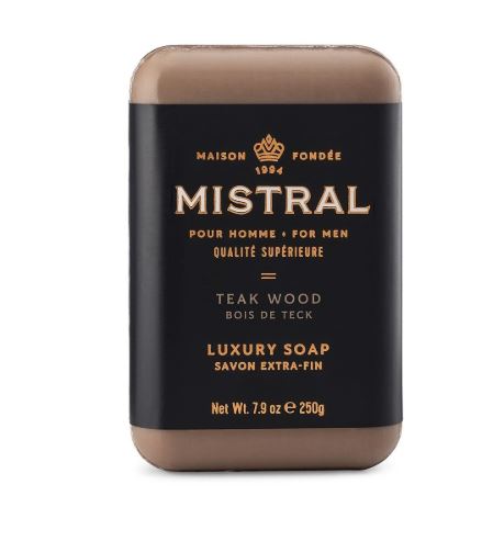TEAK WOOD  BAR SOAP by MISTRAL FOR MEN