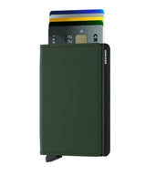 MATTE GREEN BLACK SLIMWALLET by SECRID