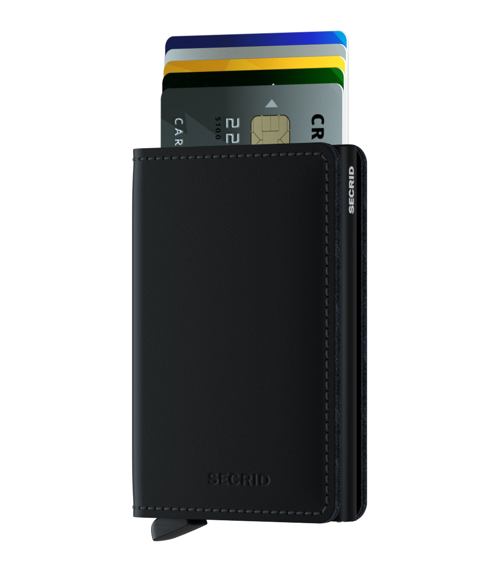 MATTE BLACK SLIMWALLET by SECRID