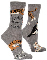 PEOPLE I LOVE: CATS W-CREW SOCKS by BLUE Q
