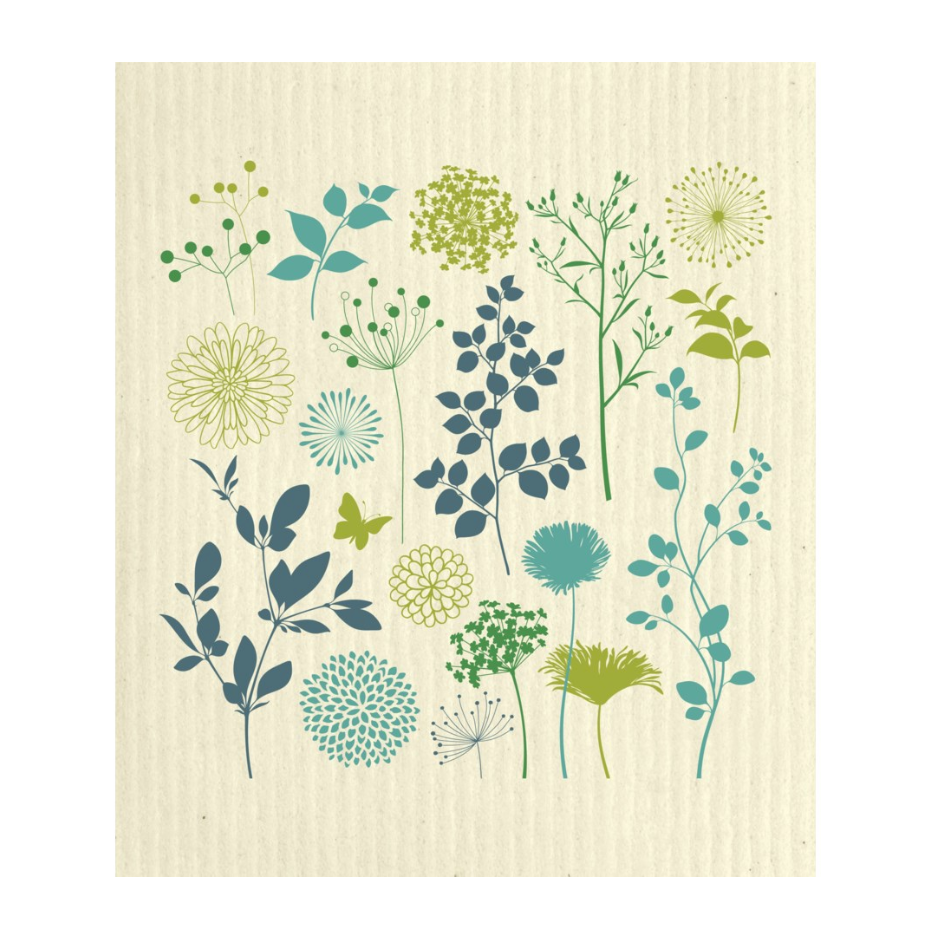 WILDFLOWERS SWEDISH CLOTH