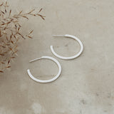 SILVER VISTA HOOPS by GLEE JEWELRY