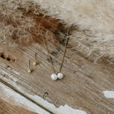 GOLD & WHITE PEARL FRIENDSHIP NECKLACE by GLEE JEWELRY