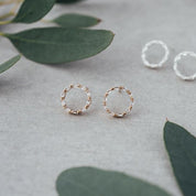 KINSHIP STUDS in GOLD & CLEAR by GLEE